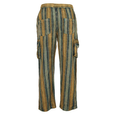 Kantha Embroidered Cargo Trousers