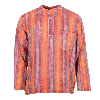 Kantha Stitch Cotton Shirt