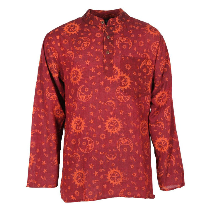 Sun and Moon Print Shirt