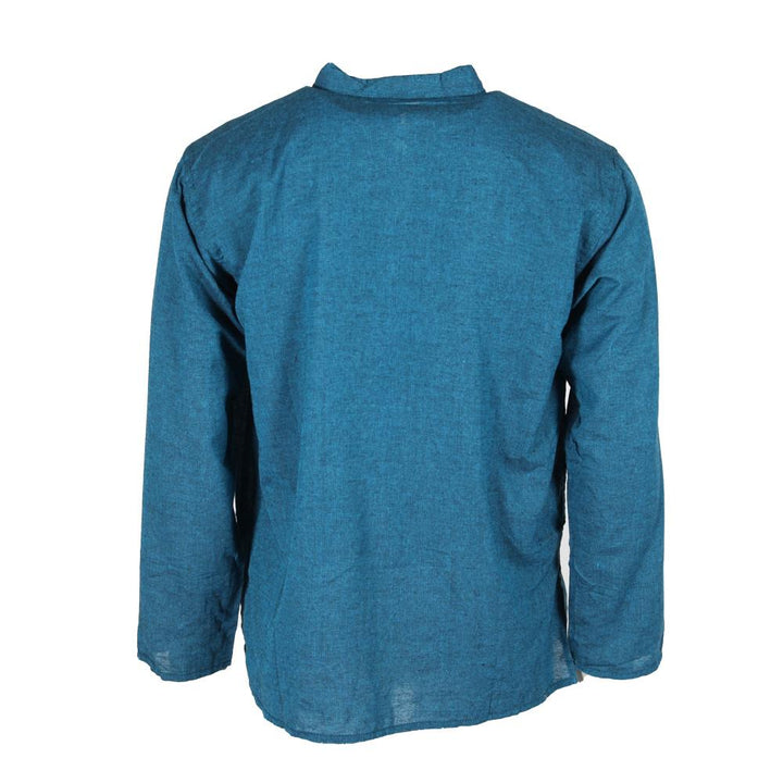 Men's Cotton Teal Kurta Shirt