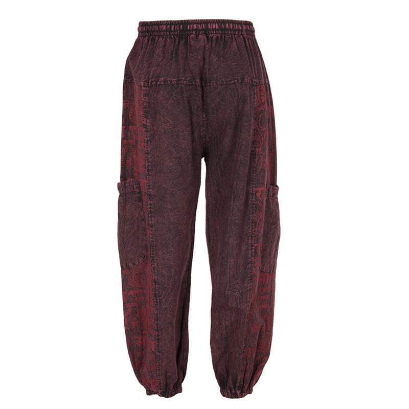 Stone Washed Om Joggers