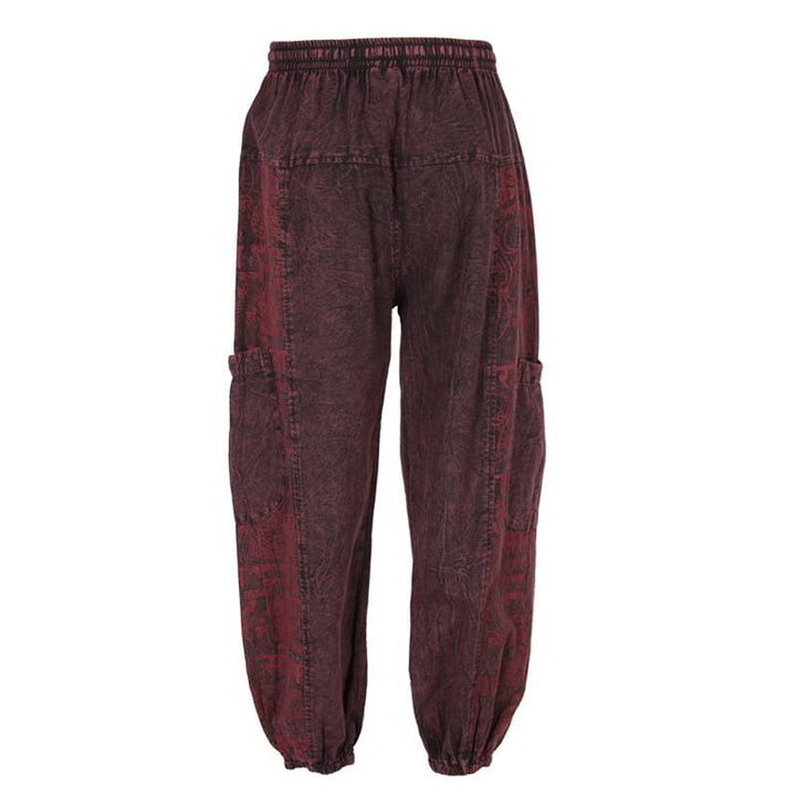 Stone Washed Om Joggers