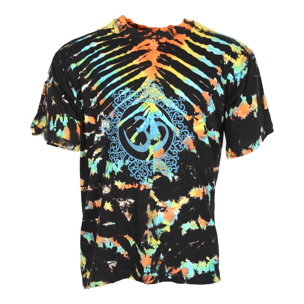 Oversized OM Print Tie Dye T-Shirt