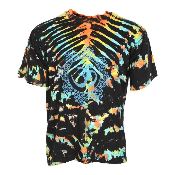 Oversized OM Print Tie Dye T-Shirt