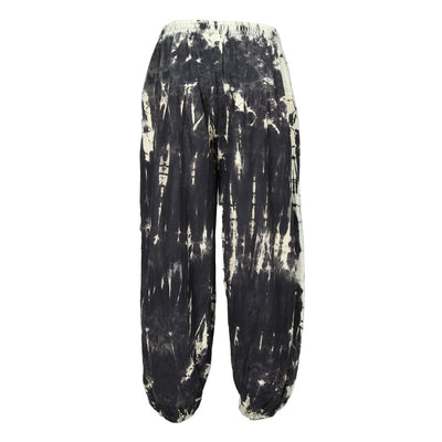Men's Black Tie Dye Jogger Harem Pants