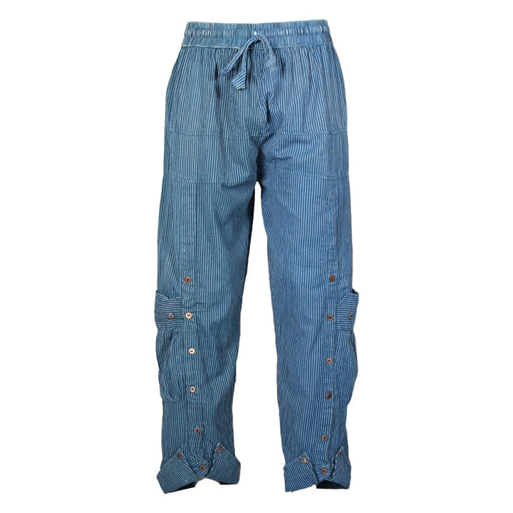Men's Two Tone Collared Ankle Cuff Harem Trousers