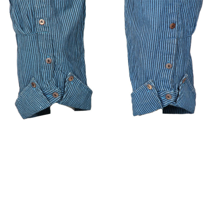 Men's Two Tone Collared Ankle Cuff Harem Trousers