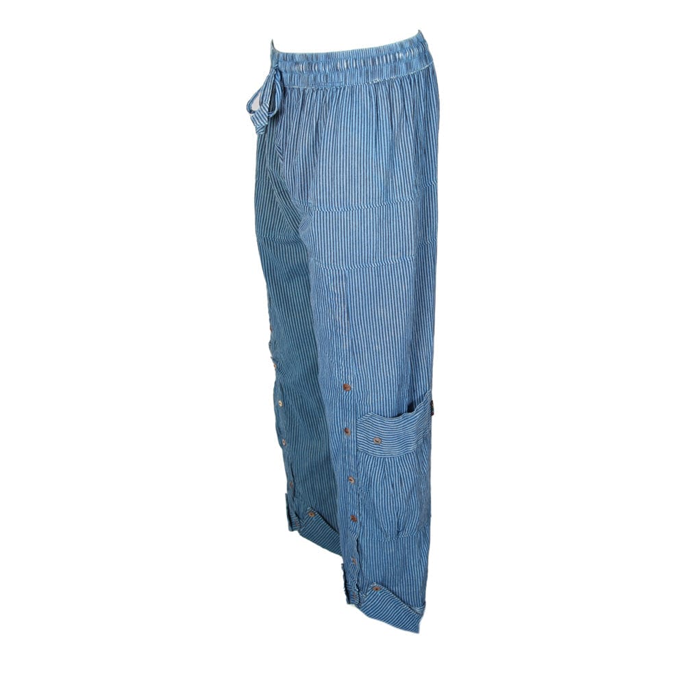 Men's Two Tone Collared Ankle Cuff Harem Trousers