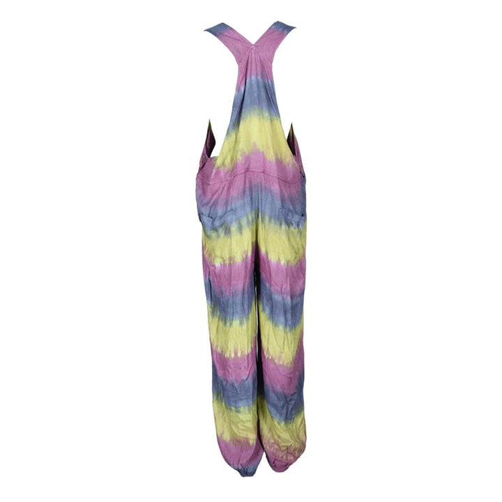 Striped Tie Dye Dungarees