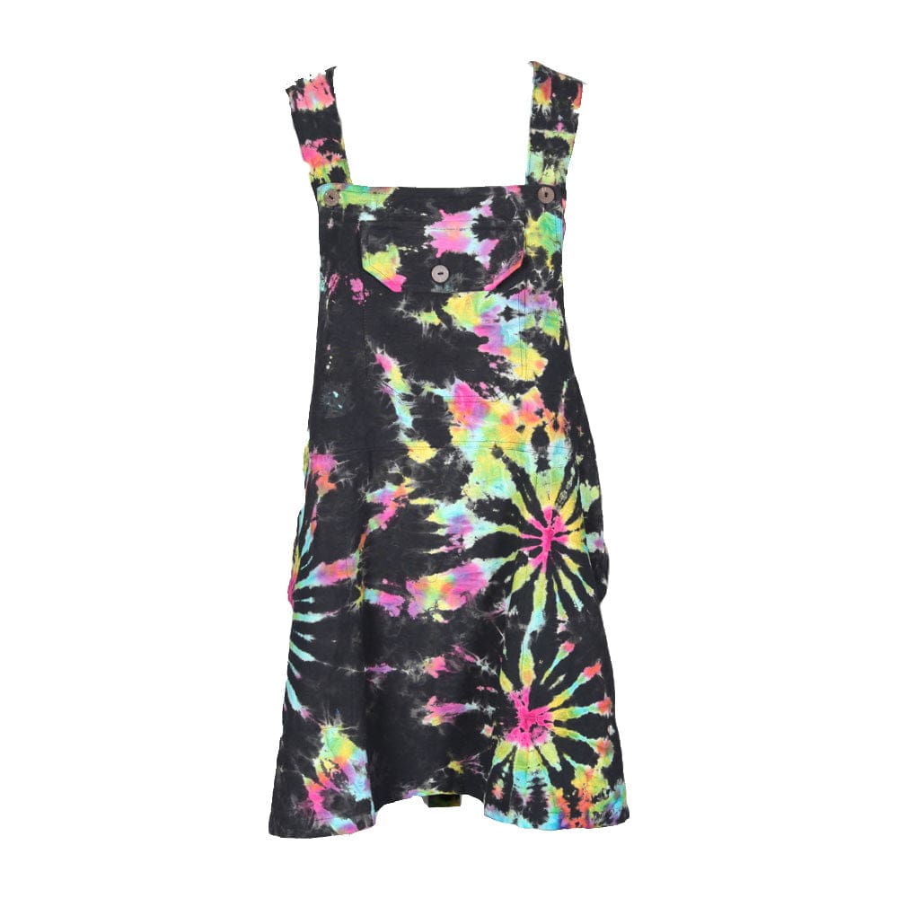Tie-Dye Dungarees Dress