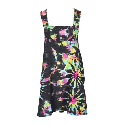 Tie-Dye Dungarees Dress