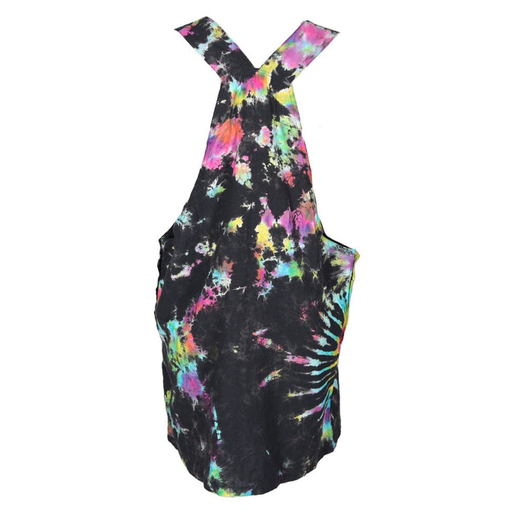 Tie-Dye Dungarees Dress