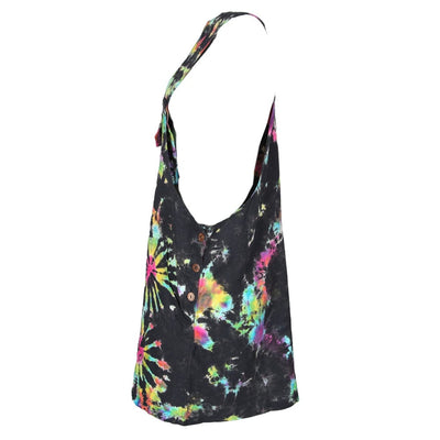 Tie-Dye Dungarees Dress