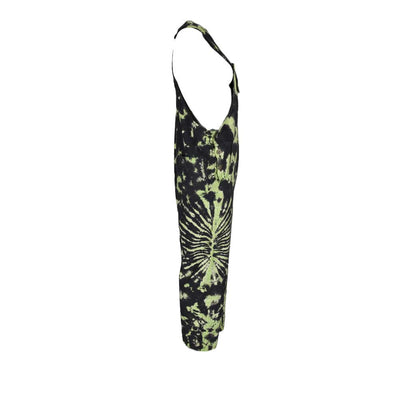 Green & Black Tie Dye Dungarees