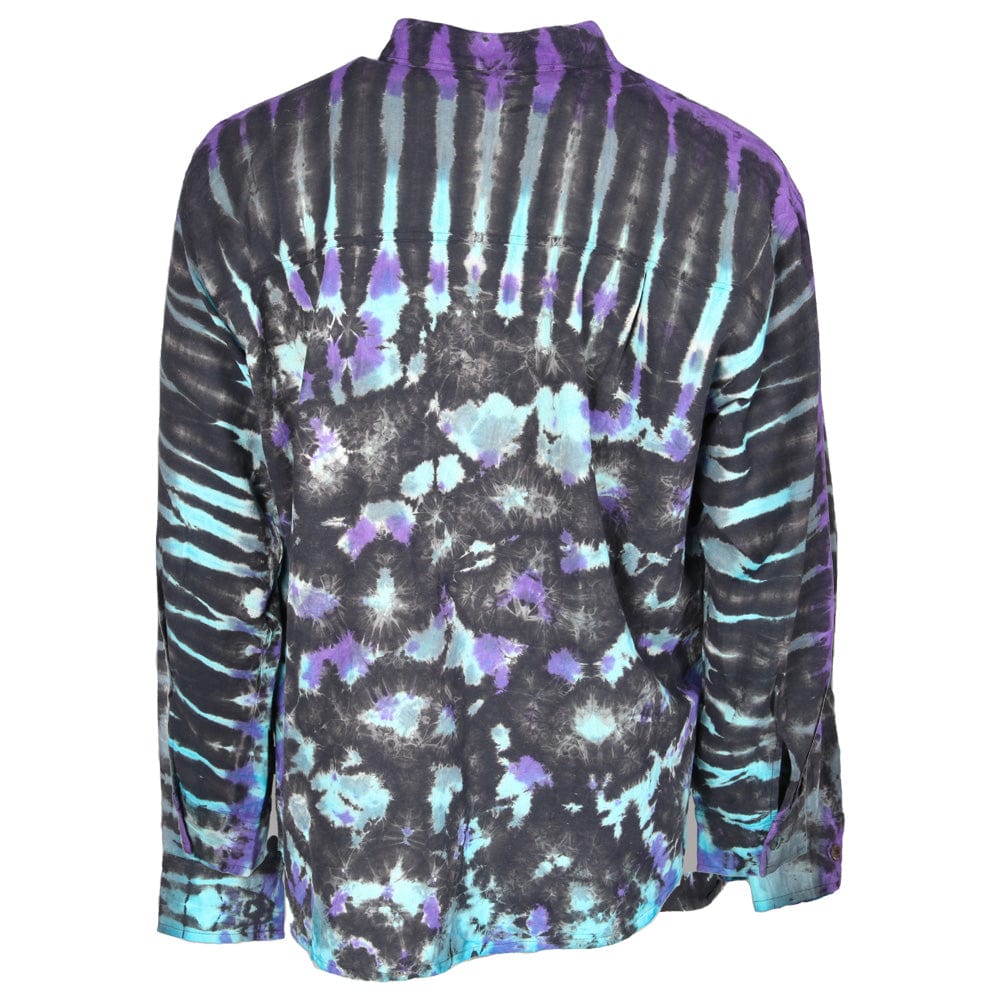 Black Tie Dye Kurta Shirt