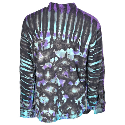Black Tie Dye Kurta Shirt