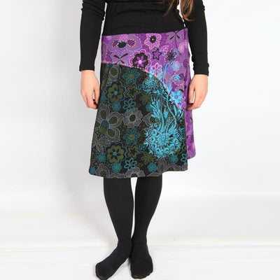 Embroidered Midi Skirt
