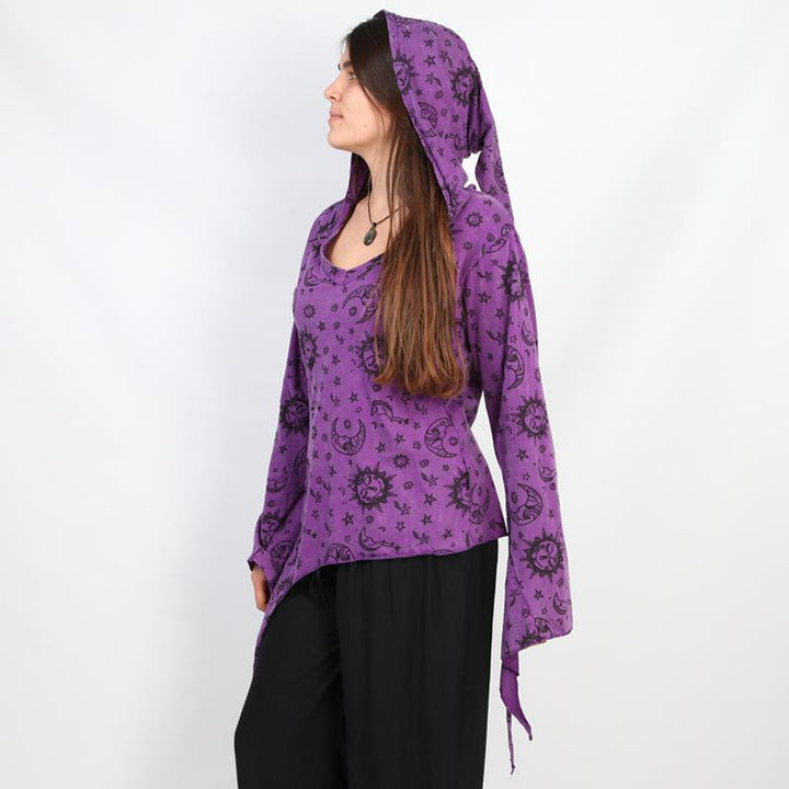 Split Cuff Asymmetric Hoodie