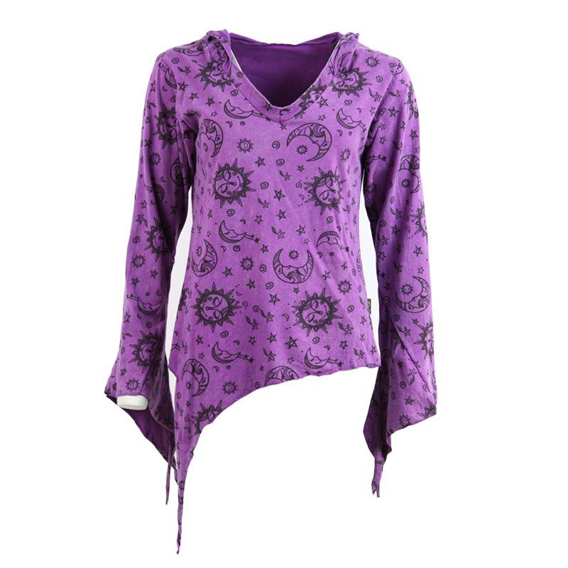 Split Cuff Asymmetric Hoodie
