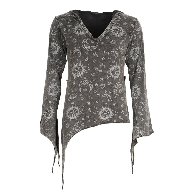 Split Cuff Asymmetric Hoodie