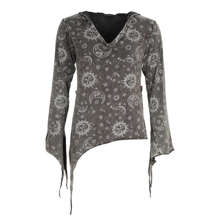 Split Cuff Asymmetric Hoodie