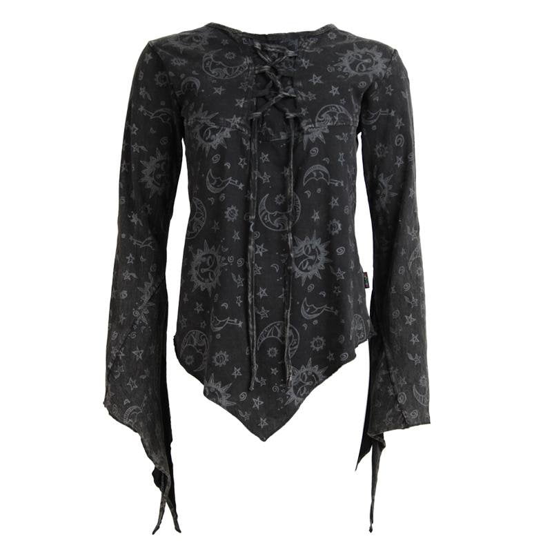 Split Cuff Laced Top