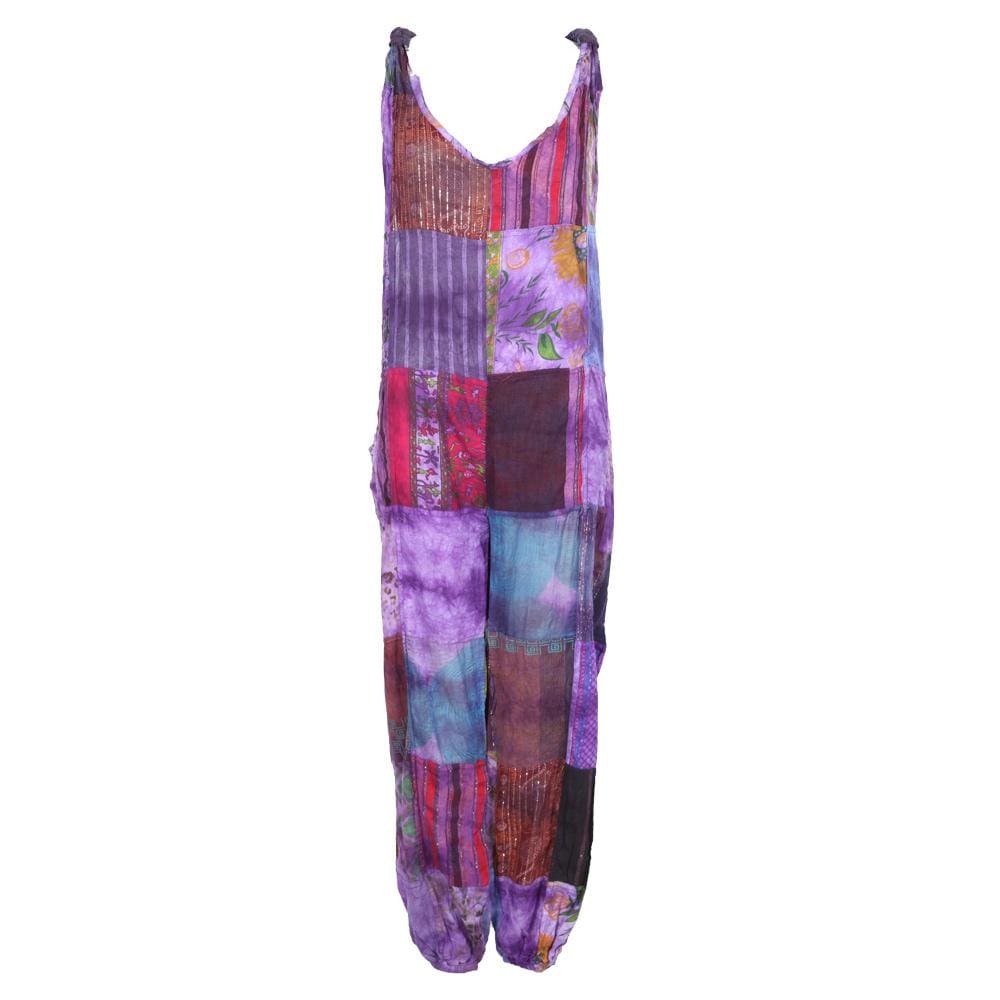 Overdyed Patchwork Dungarees