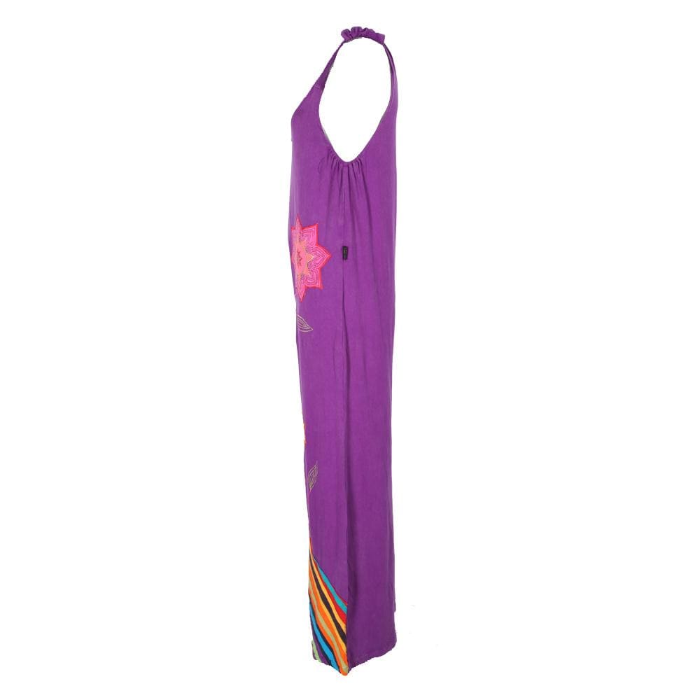 Embroidered Patch Wide Leg Jumpsuit