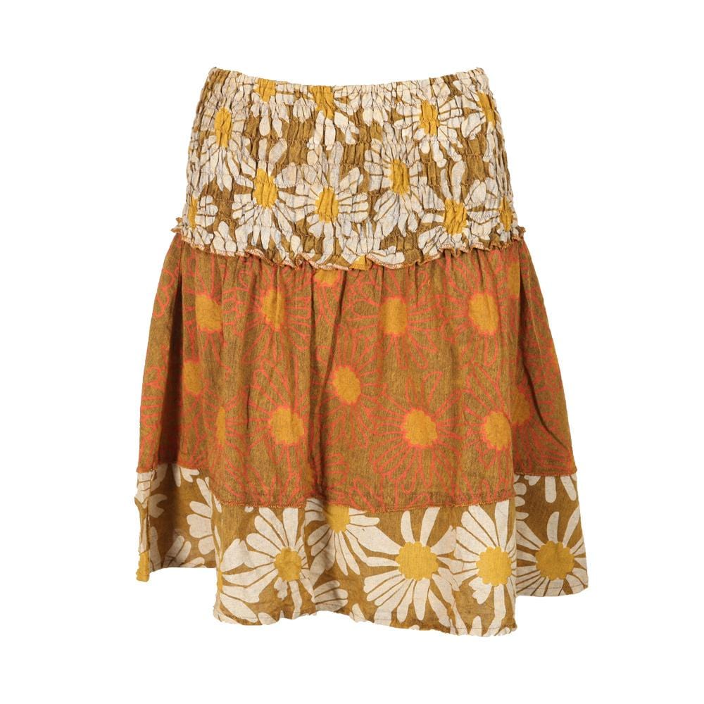 Flower Print Mini Skirt