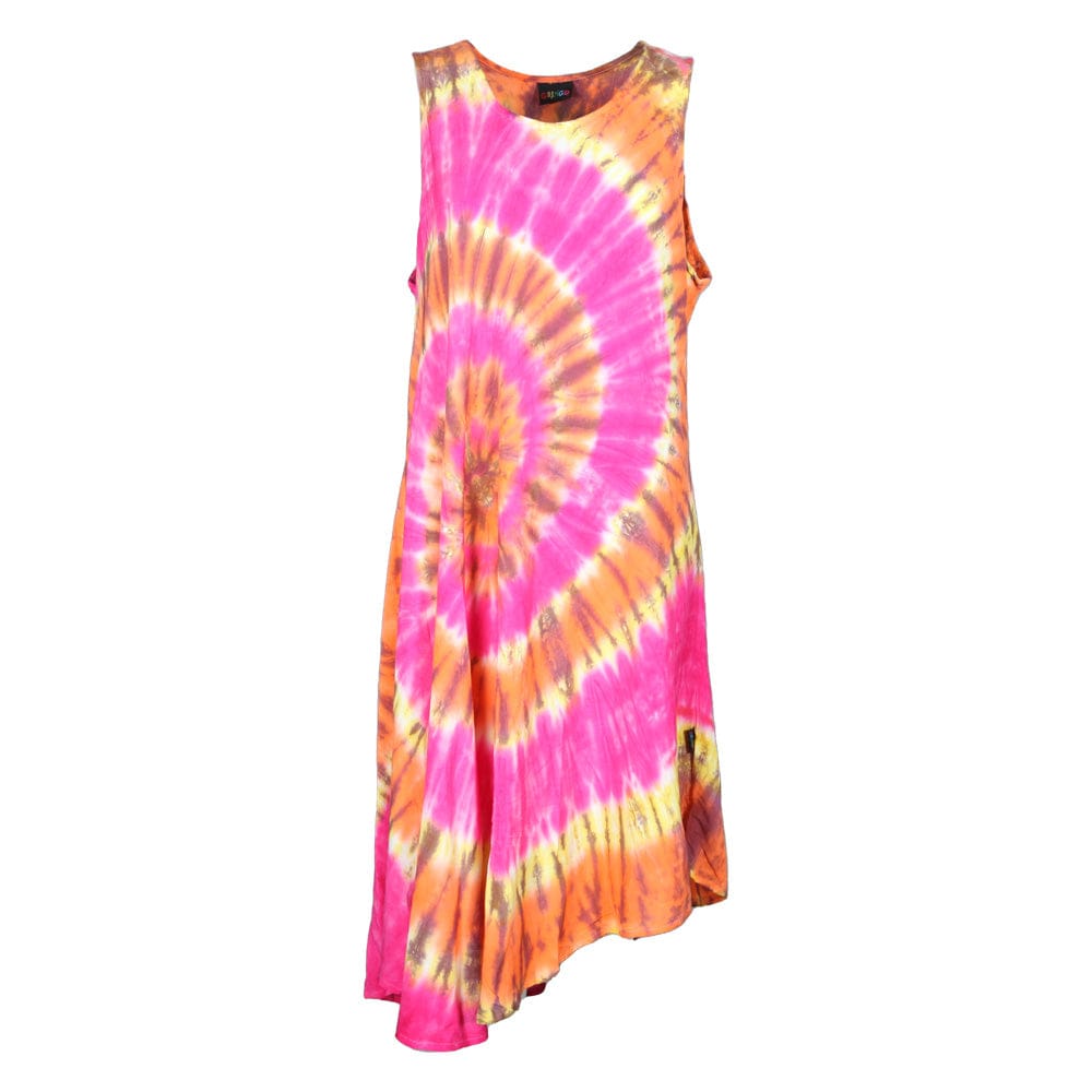 Sleeveless Tie Dye Circle Dress