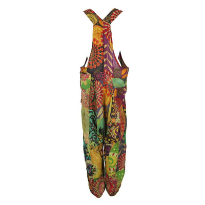 Bold Printed Dungarees