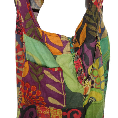 Bold Printed Dungarees