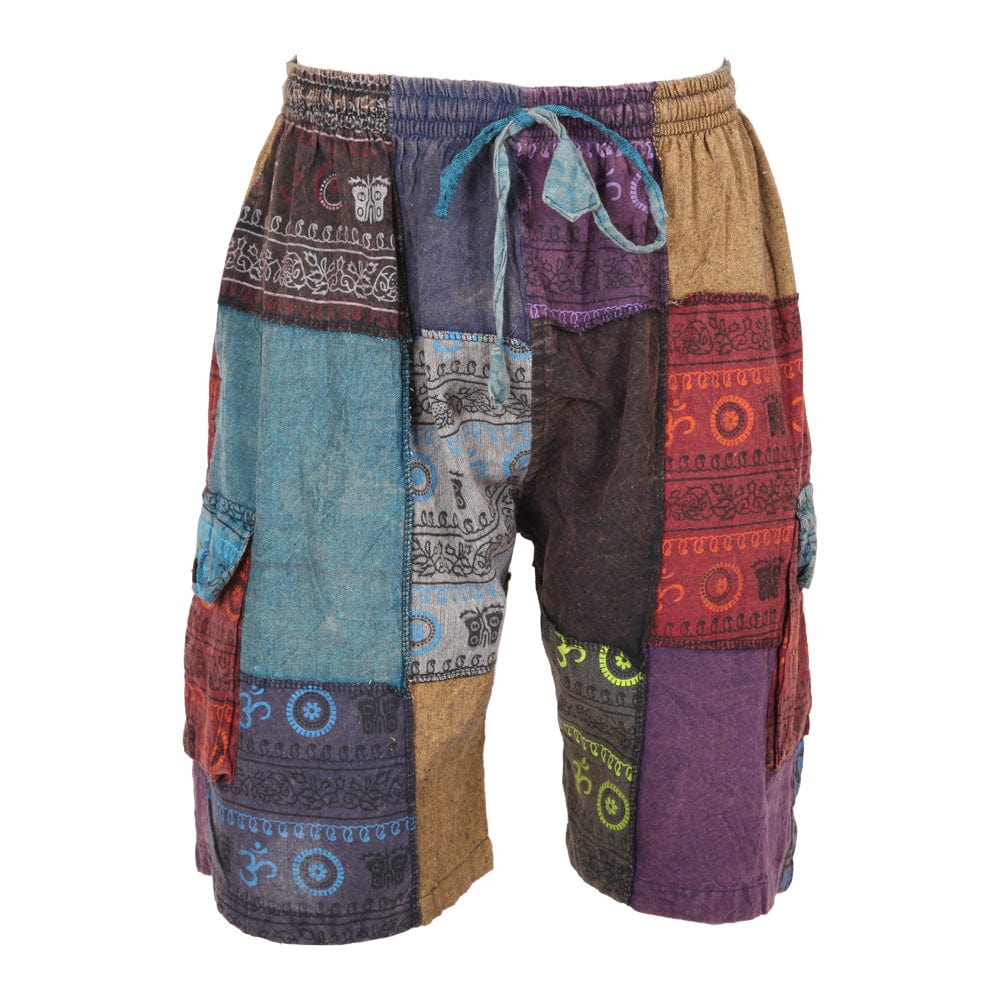 Patchwork Cargo Shorts