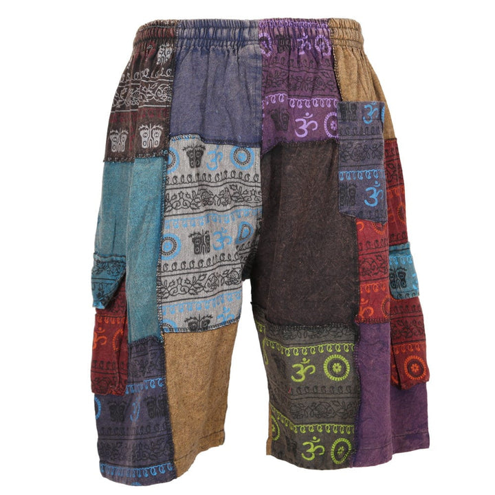 Patchwork Cargo Shorts