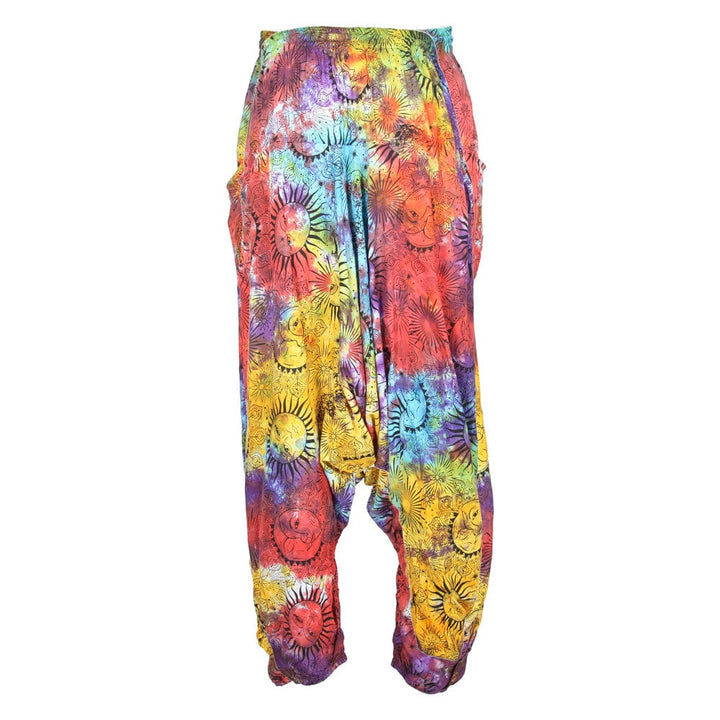 Men's Screen Print Tie Dye Harem Pants
