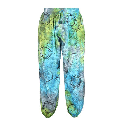 Celestial Print Tie Dye Genie Pants