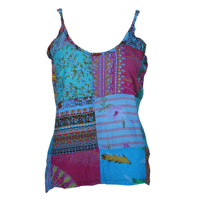 Floral Patchwork Vest Top