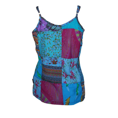 Floral Patchwork Vest Top
