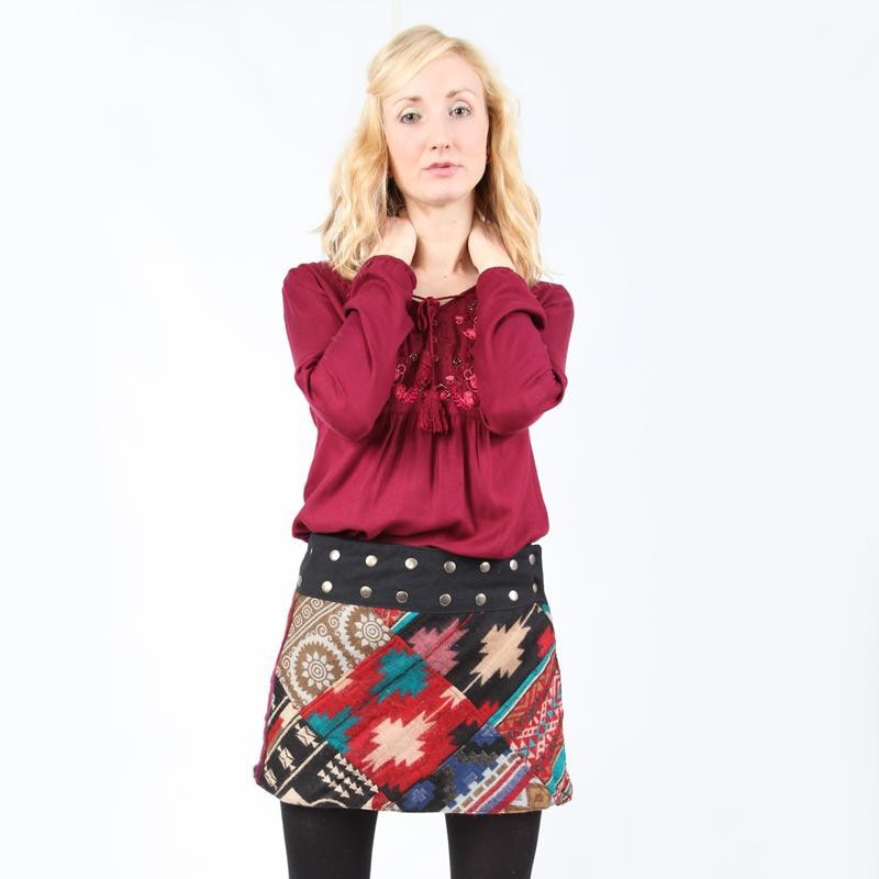Gringo Mini Blanket Wrap Skirt