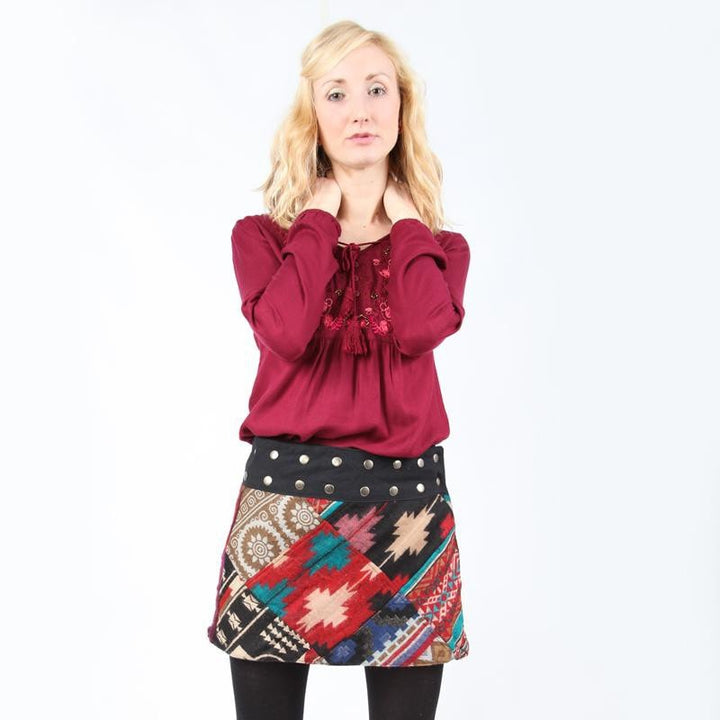 Gringo Mini Blanket Wrap Skirt