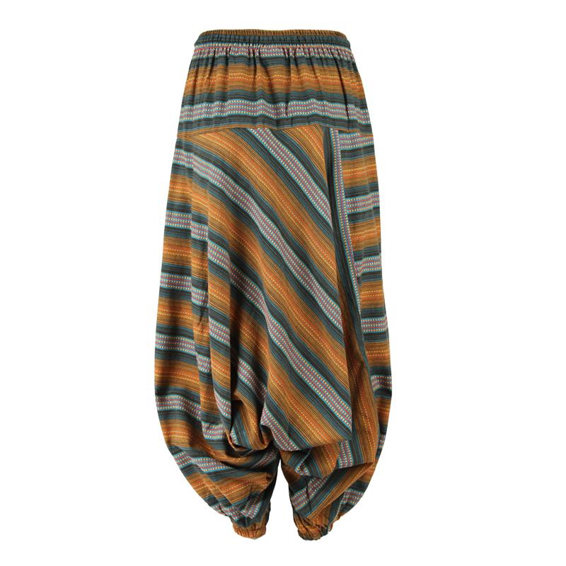 Kantha Stitch Drop Crotch Joggers
