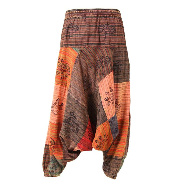Men's Afghani Patchwork Harem Pants