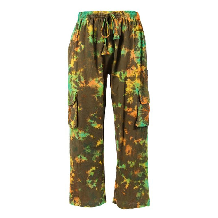 Men's Tie Dye Cargo Trousers