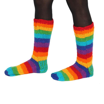 Thick Wool Rainbow Socks