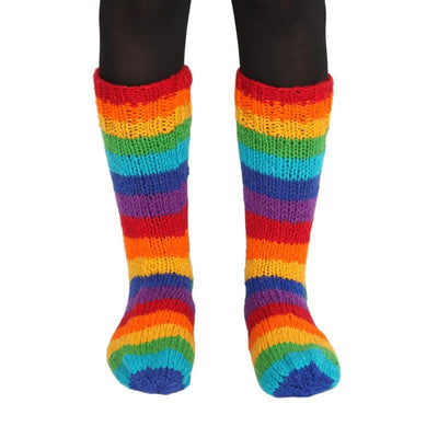 Thick Wool Rainbow Socks