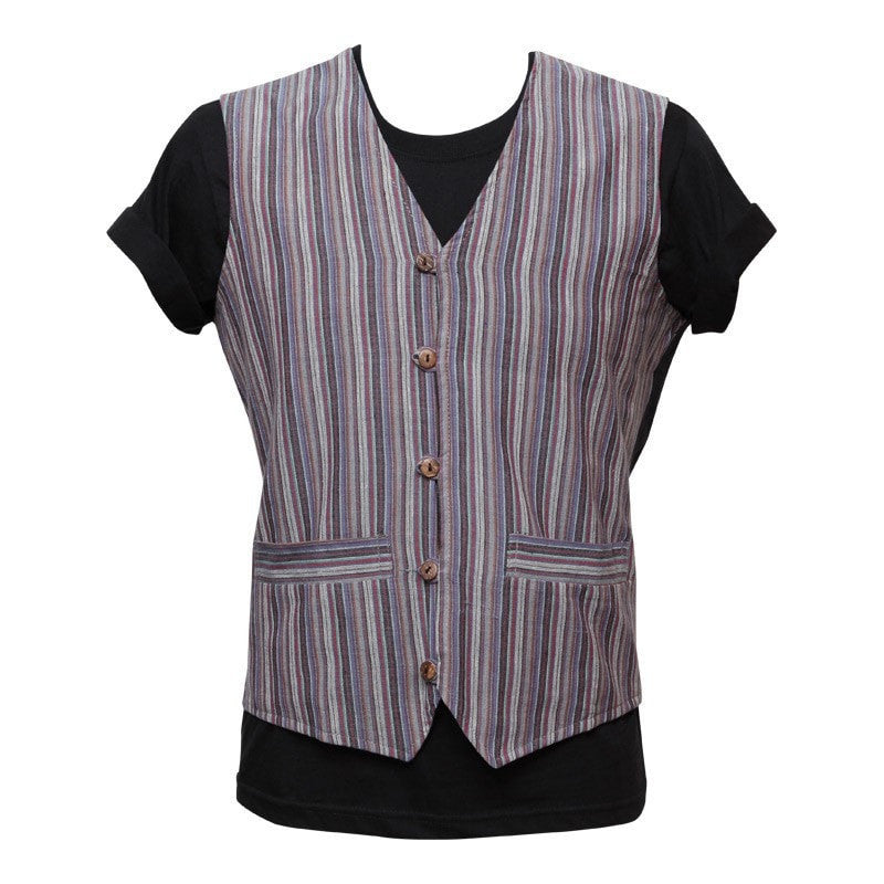 Striped Nepalese Waistcoat