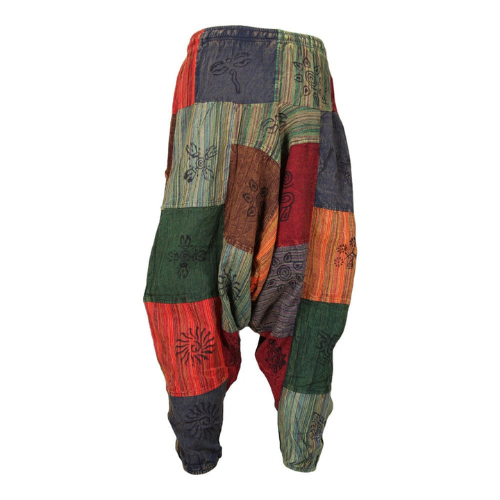 Block Print Patch Aladdin Pants
