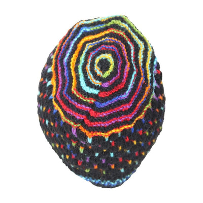 Rainbow Fleck Knitted Hat