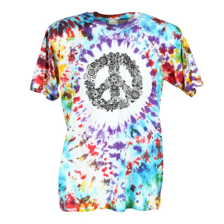 Flower Peace CND Tie Dye T-Shirt..