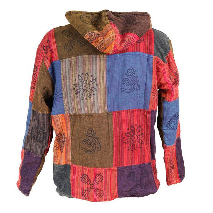 Fleece Lined Patch Hoodie